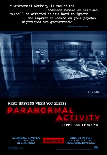 ดูหนัง Paranormal Activity (2007) เรียลลิตี้ ขนหัวลุก HD